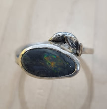 Load image into Gallery viewer, Australian Lightning Ridge Opal Ring - A Symphony of Colors