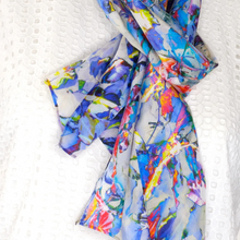 Load image into Gallery viewer, "Cloudehill Seasons" Silk Scarf 160cm x 25cm