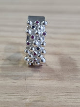 Load image into Gallery viewer, Bubble Ring - Synthetic Sapphires & Rubies