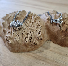 Load image into Gallery viewer, Small Croissant Pendant & Chain