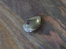 Load image into Gallery viewer, Ruby, Diamond and Gold Teardrop Pendant
