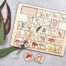 Load image into Gallery viewer, Australian Alphabet Timber Puzzle