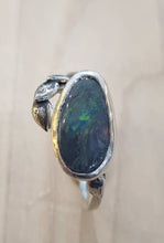 Load image into Gallery viewer, Australian Lightning Ridge Opal Ring - A Symphony of Colors
