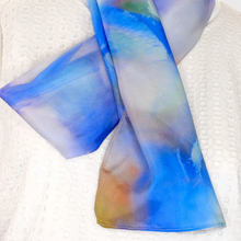 Load image into Gallery viewer, &quot;Superb Fairy Wren&quot; Silk Scarf  160cm x 25cm
