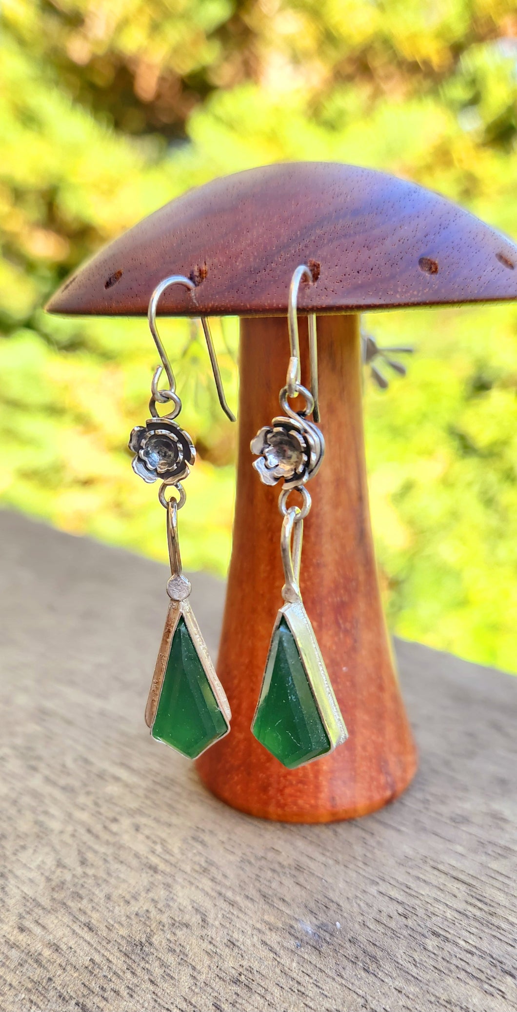 Serpentine & Flower Dangles