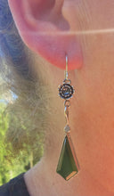 Load image into Gallery viewer, Serpentine &amp; Flower Dangles
