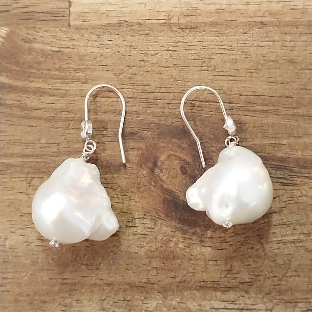 Fresh Water Baroque Pearl Earrings