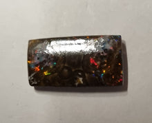 Load image into Gallery viewer, Queensland Boulder Opal - Red, Blue, Green Gold Tone
