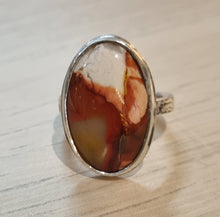 Load image into Gallery viewer, Mookaite &amp; Sterling Silver Ring
