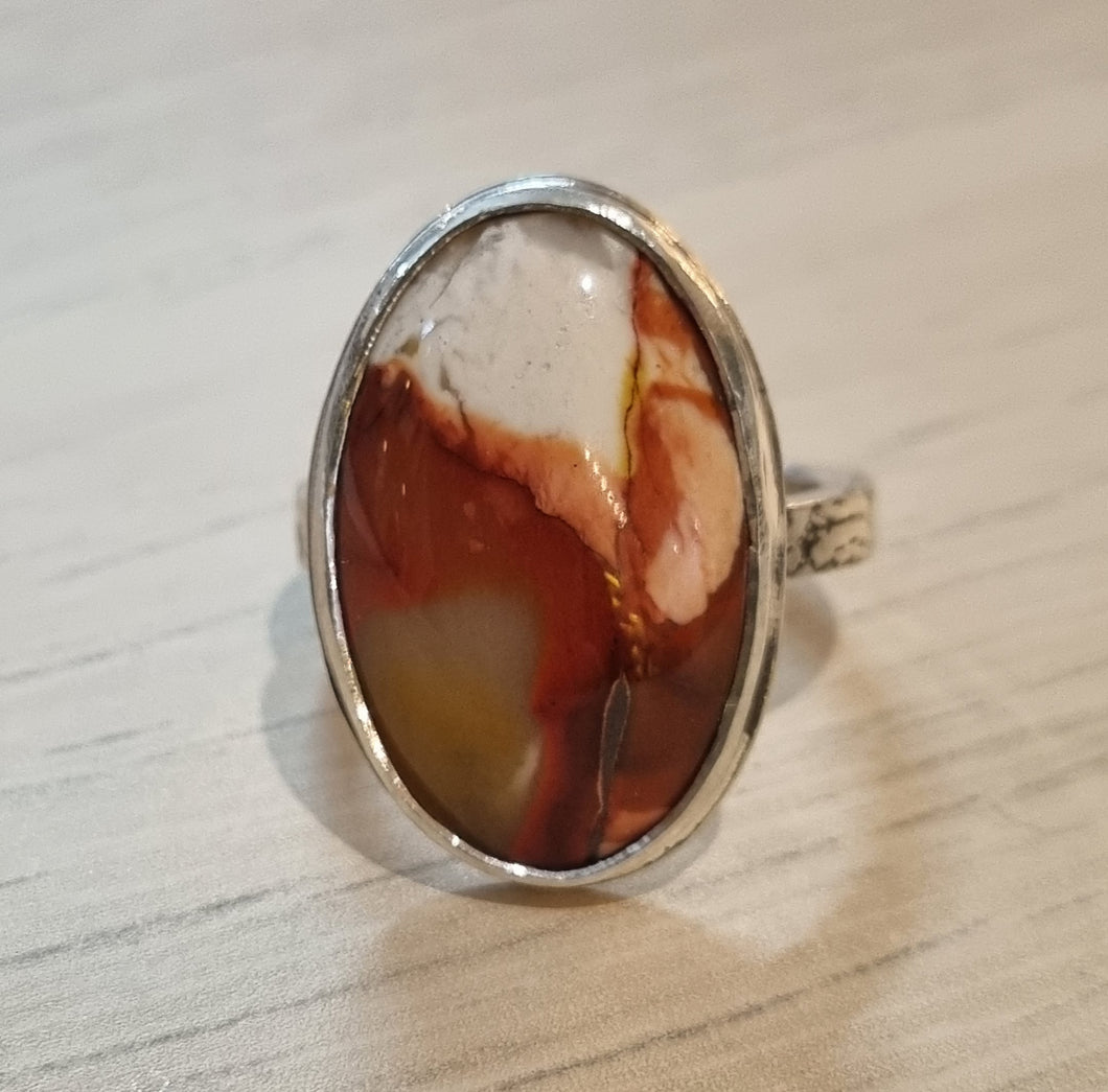 Mookaite & Sterling Silver Ring