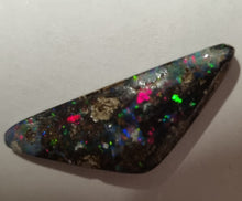 Load image into Gallery viewer, Queensland Boulder Opal - Red, Blue, Green Gold Tone
