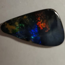 Load image into Gallery viewer, Queensland Boulder Opal - Green, Red, Blue, Gold Tone
