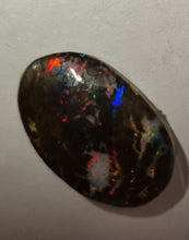 Load image into Gallery viewer, Queensland Boulder Opal - Red, Blue, Green Gold Tone
