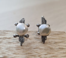 Load image into Gallery viewer, Pearl Whimsy Studs
