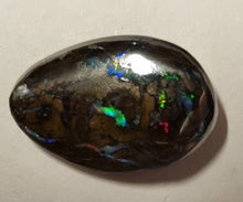 Load image into Gallery viewer, Queensland Boulder Opal - Red, Blue, Green Gold Tone
