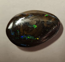 Load image into Gallery viewer, Queensland Boulder Opal - Red, Blue, Green Gold Tone
