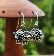 Load image into Gallery viewer, Hydrangea flower earrings
