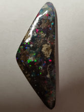 Load image into Gallery viewer, Queensland Boulder Opal - Red, Blue, Green Gold Tone
