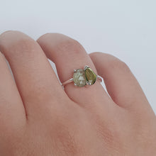 Load image into Gallery viewer, Tourmaline x Tourmaline Green Ring
