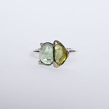 Load image into Gallery viewer, Tourmaline x Tourmaline Green Ring
