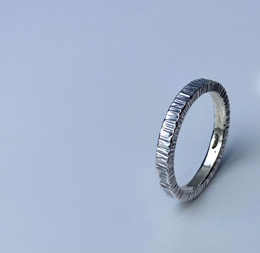Beaten Wave Ring