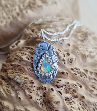 Load image into Gallery viewer, Lightening Ridge Opal in Sterling Silver Pendant
