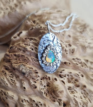 Load image into Gallery viewer, Lightening Ridge Opal in Sterling Silver Pendant
