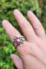 Load image into Gallery viewer, Ruby and Rose bouquet ring
