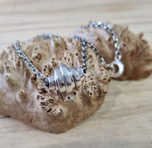 Load image into Gallery viewer, Large Croissant Pendant &amp; Chain
