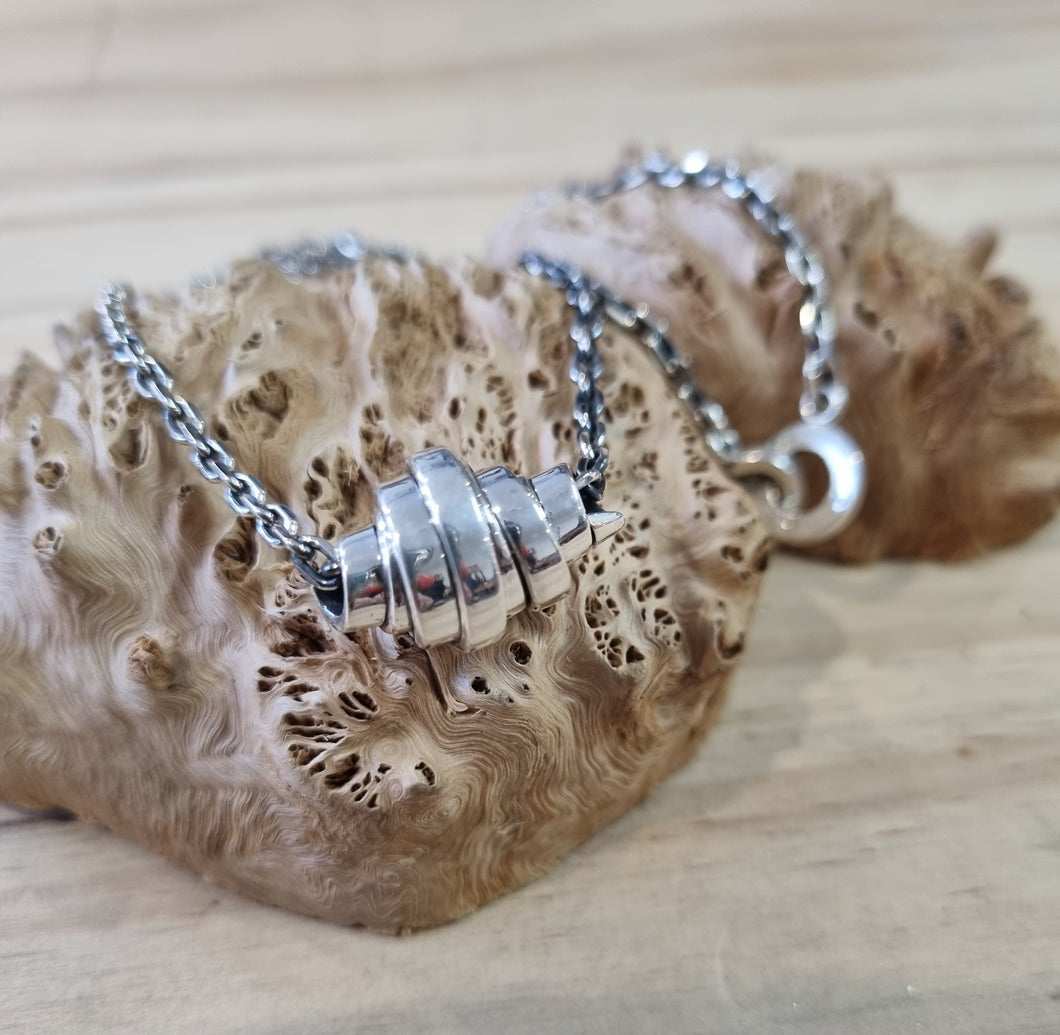 Large Croissant Pendant & Chain
