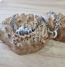Load image into Gallery viewer, Large Croissant Pendant &amp; Chain
