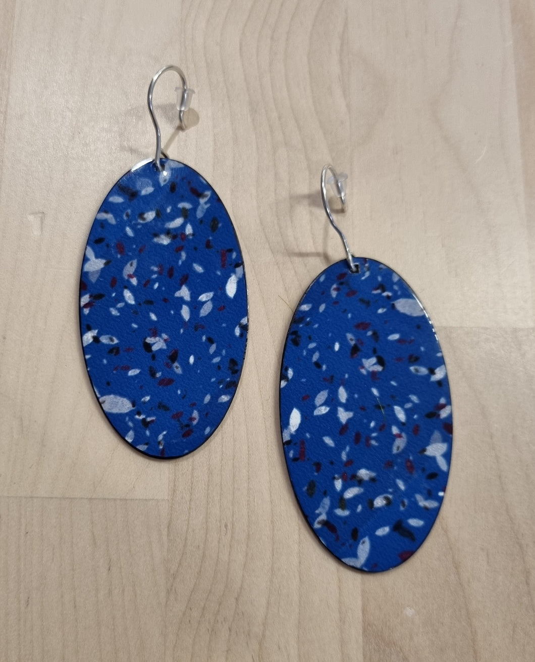 Blue Leaves Earrings