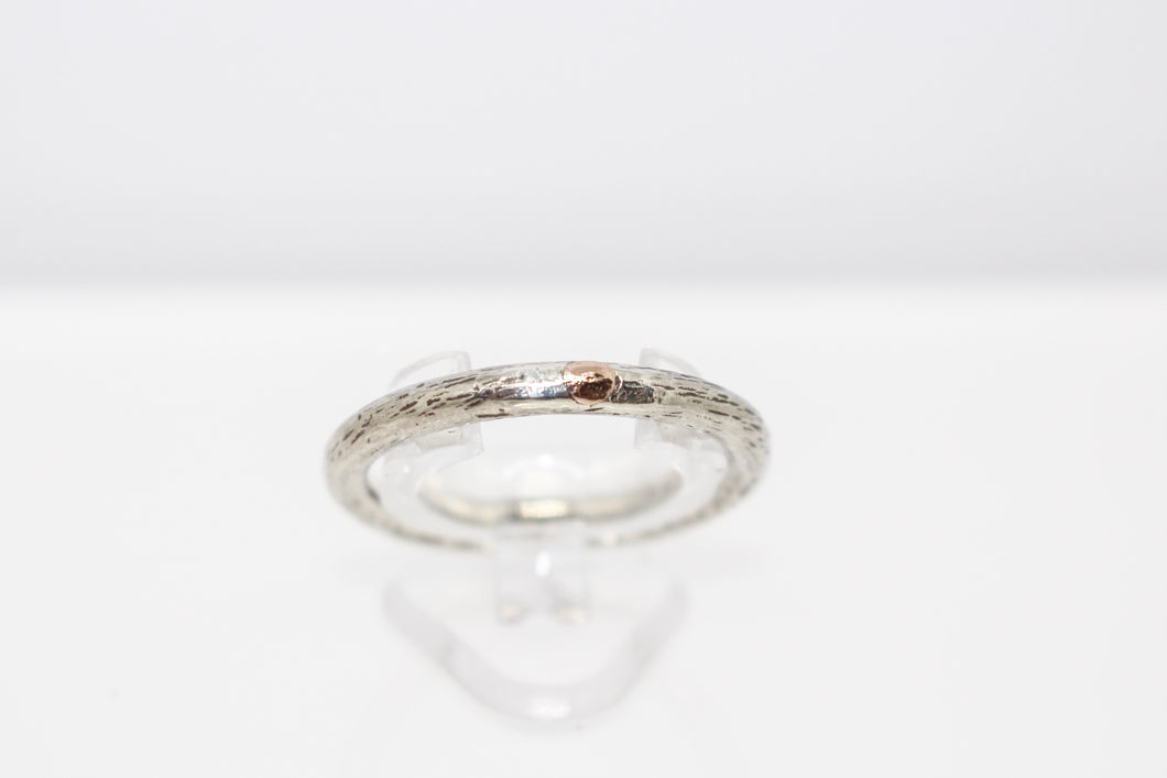 Gold Detail & Sterling Silver Ring