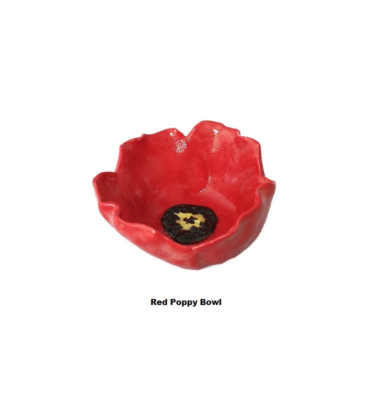 Ceramic Poppy Bowl - Large