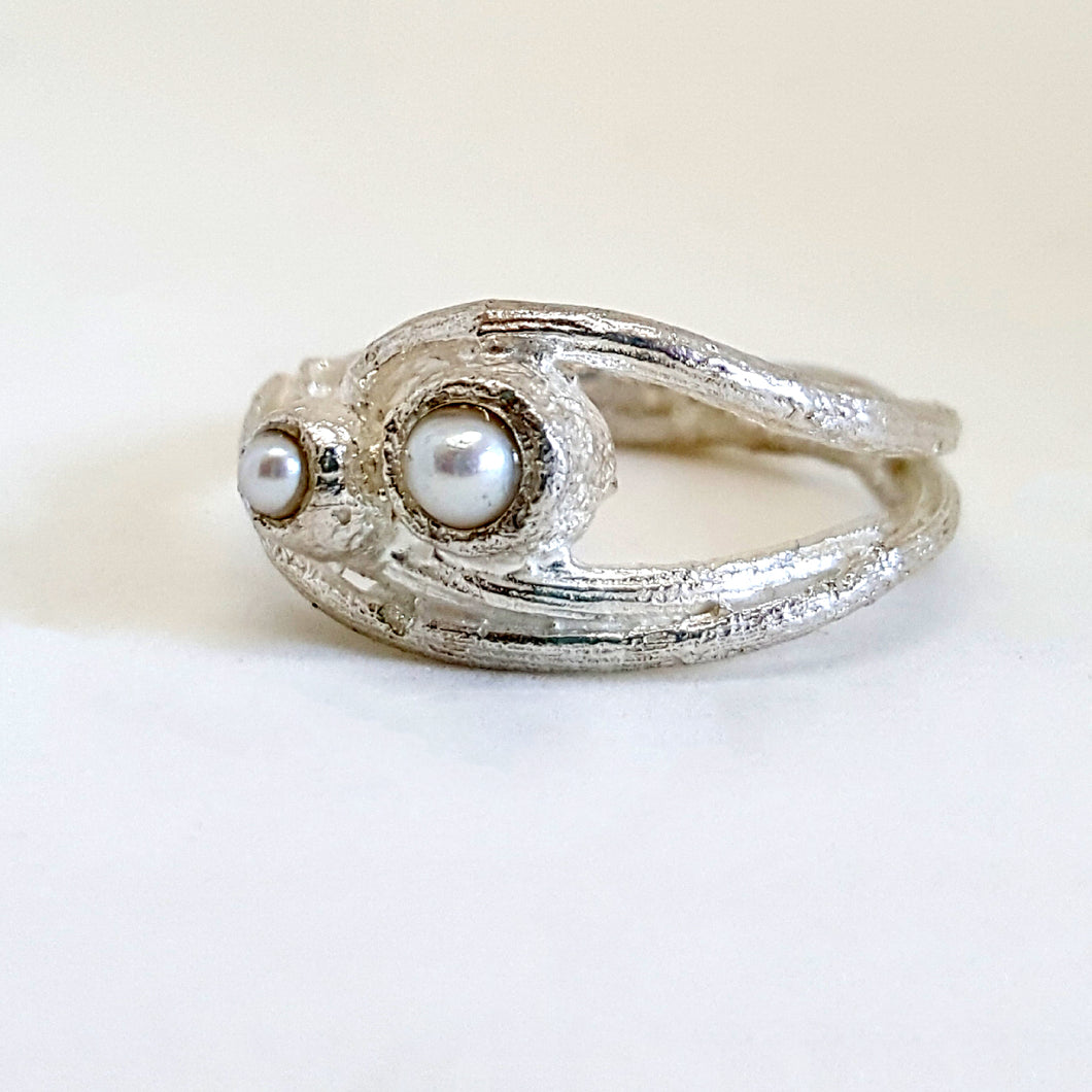 Gumnut & Pearl - Twig Branch Ring