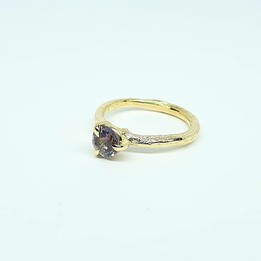 Sticks and Stones -  Tourmaline & Gold  Ring
