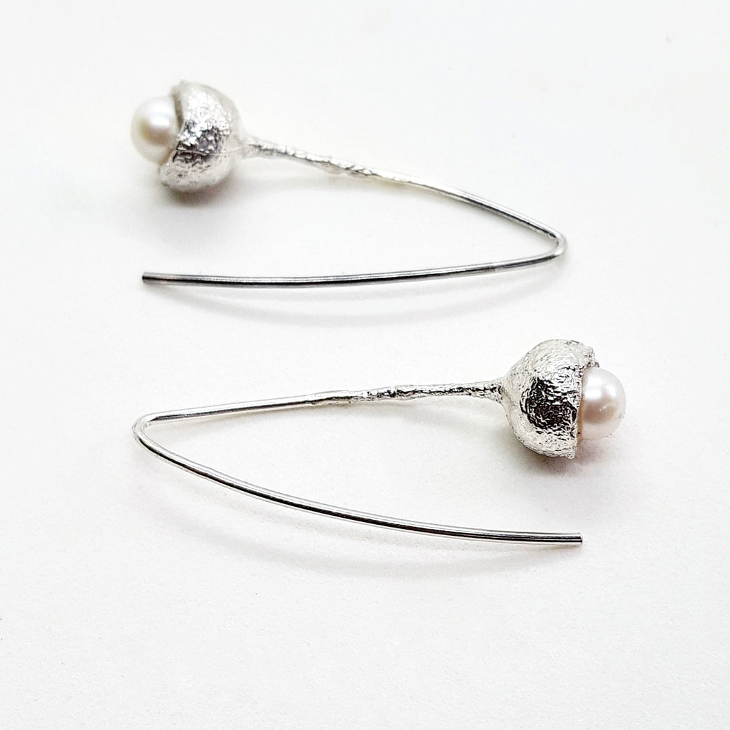 Gumnut & Pearl - Hook Earrings