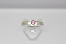 Load image into Gallery viewer, Baby Pink Spinel &amp; Sterling Silver Stacker
