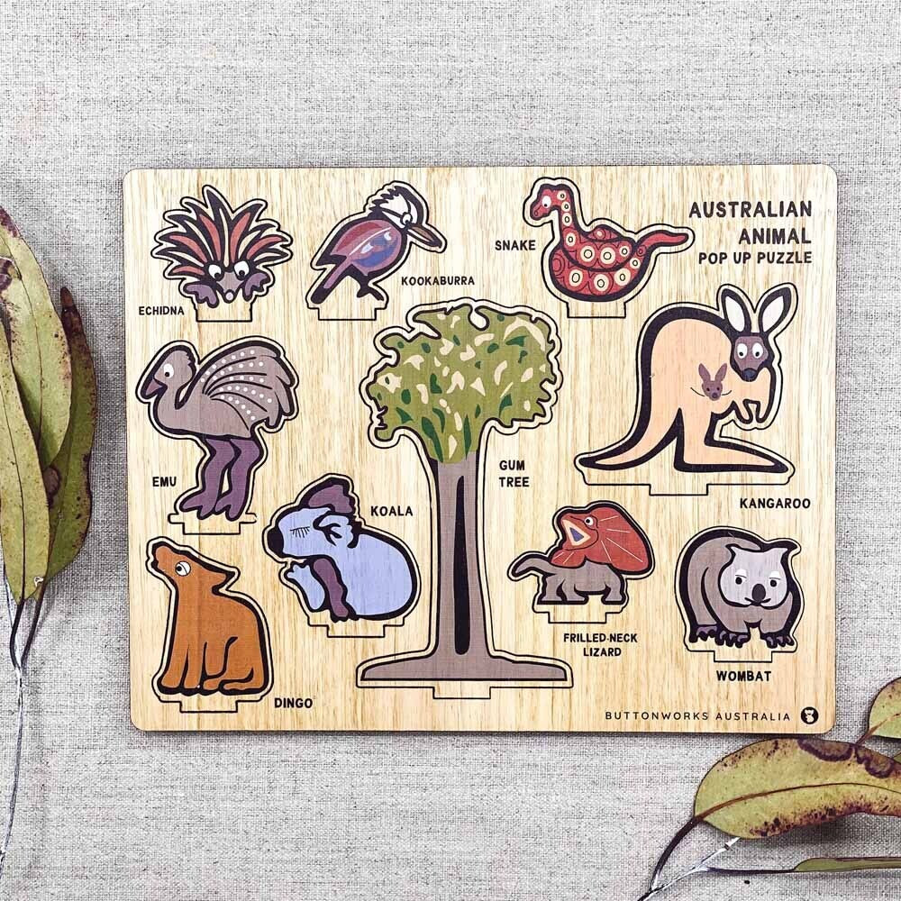 Pop Up Australian Animal Puzzle